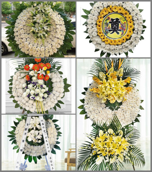 广东梅州市蕉岭县新铺镇尖坑村花圈速递